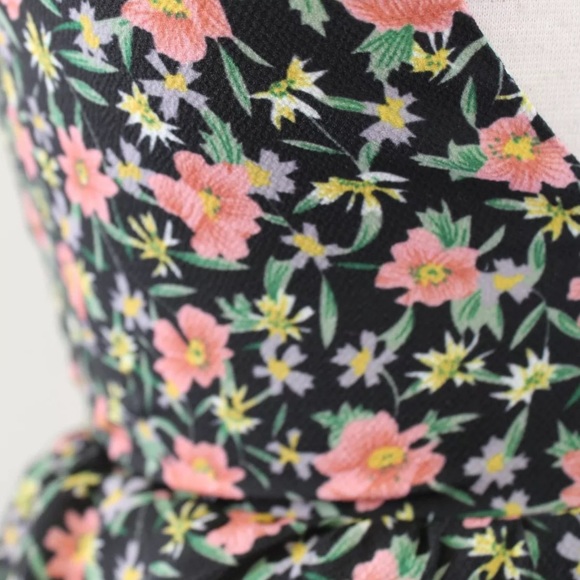 Nightwalker Revolve Plunge Floral Ruffle Dress - Picture 7 of 8